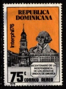 Dominican Republic - #C240 George Washington Independence hall-  Used