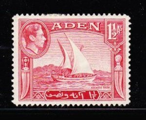 Album Treasures Aden  Scott # 19  1 1/2a George V Aden Harbor Dhow Mint Hinged