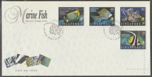 Singapore 1995 Marine Fish Series FDC SG#807-810