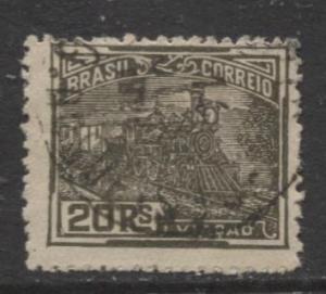 Brazil - Scott 219 - Rail road Issue -1920 - Used - Single 20r Stamp