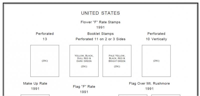 PRINTED UNITED STATES AMERICA 1847-2010 + 2011-2020 STAMP ALBUM PAGES (662 pgs)