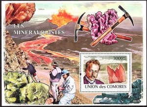 Comoro Islands 2008 Minerals Max von Laue S/S MNH