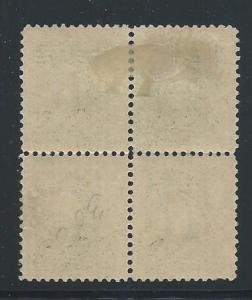 US 300 block, 2 MNH, 2 MH, light pencil mark on back, 2018 CV $77.00