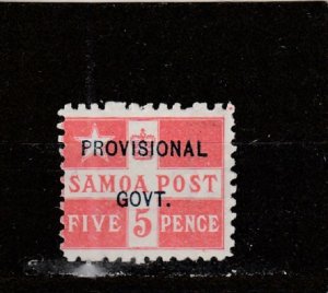 Samoa  Scott#  35  MH  (1899 Overprinted)