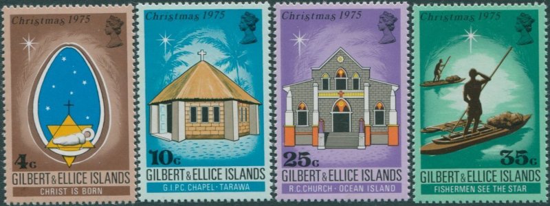 Gilbert & Ellice Islands 1975 SG256-259 Christmas set MNH