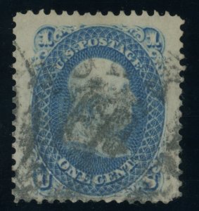 US Stamp #63 Franklin 1c - PSE Cert - USED - REPERFORATED - See Description