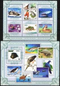 Guinea Bissau 2010 WWF Stamps on Stamps Sheet + S/S MNH