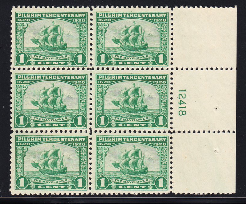 #548  VF/NH Plate block