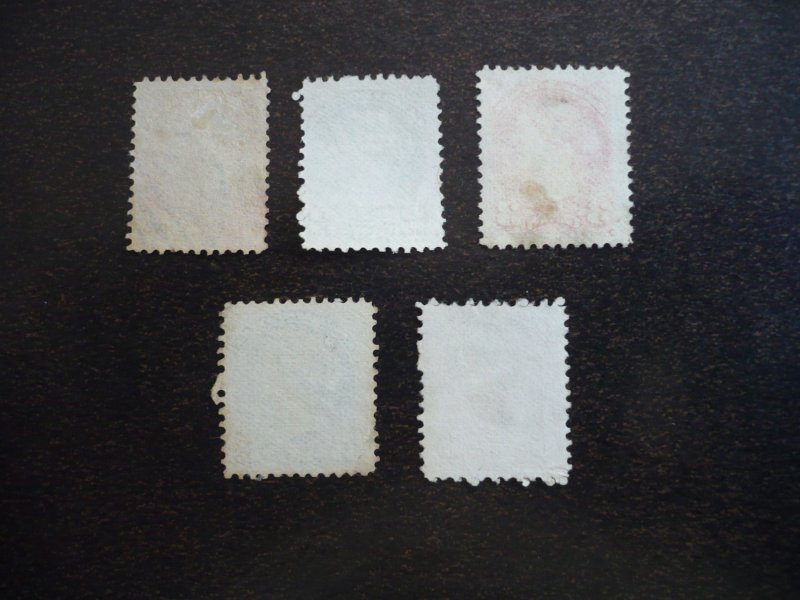 Stamps - Canada - Scott# 35-39 - Used Part Set of 5 Stamps