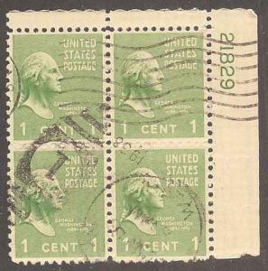 804 Used Plate block