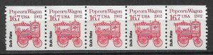 1988 Sc2261 Popcorn Wagon MNH PNC of 5