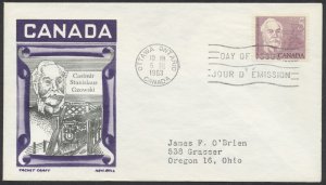 1963 #410 Casimir Gzowski FDC Cachet Craft/Ken Boll Cachet Ottawa