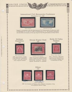 Americas Postal Stamps