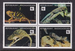 Madagascar 1404 Reptiles MNH VF