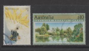 Australia  Scot#  1134 & 1225 used   singles