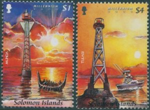 Solomon Islands 2000 SG961-962 New Millennium set MNH