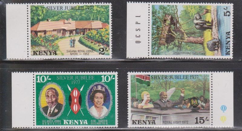 KENYA - Scott 84-87 Mint Never Hinged - Queen Elizabeth II Silver Jubilee Issue