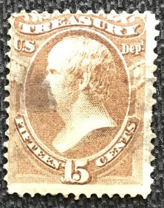 US Used #O79 Single Daniel Webster Official SCV $12.00 L37