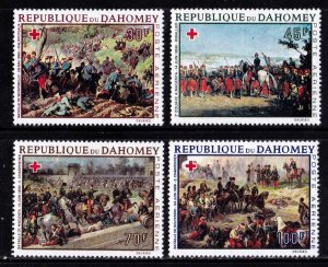 Dahomey stamps #C77 - 80, MH OG, complete set, SCV $12.00 - FREE SHIPPING!! 