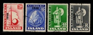 Iceland #232-235 used