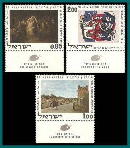 Israel 1970 Paintings, MNH  432-434,SG465-SG467