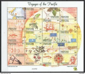 Micronesia Voyages Of The Pacific 1Kb ** Stamps Pk094