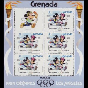 GRENADA 1983 - Scott# 1188A Sheet-Disney NH