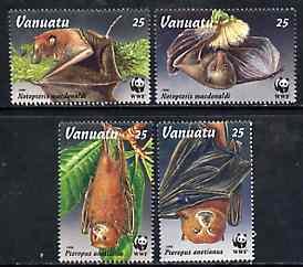 VANUATU - 1996 - Endangered Species, Flying Foxes -Perf 4v Set-Mint Never Hinged