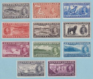 NEWFOUNDLAND 233 - 243  MINT HINGED OG * SET - NO FAULTS VERY FINE! - R522