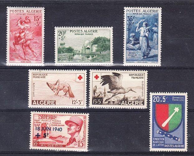 Algeria - 4 complete Mint NH sets (Catalog Value $48.00)