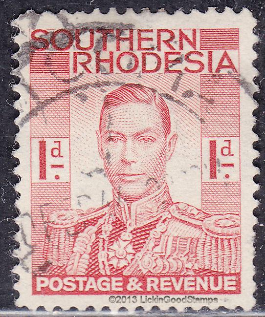 Southern Rhodesia 43 USED 1937 KGVI