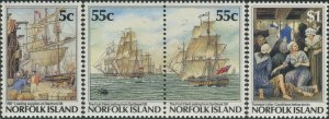 Norfolk Island 1987 SG421-424 Settlement 3rd issue set MNH