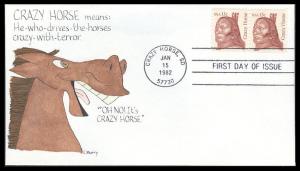 #1855 Crazy Horse Murry FDC