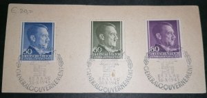 Germany WWII / Generalgouvernement / Krakau 26.10.1943 / Commemorative Card