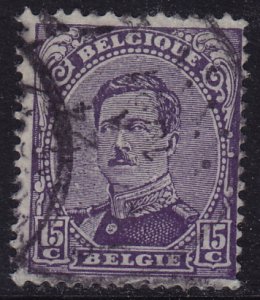 Belgium - 1915 - Scott #113 - used - King Albert