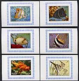 Sharjah 1972 Fish (1st issue) complete set of 6 individua...