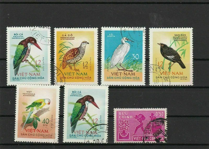 Vietnam Mostly Birds Used Stamps Ref 23806