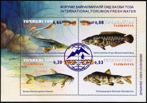 2003 Tajikistan  268-271/B33 Marine fauna - Overprint 5,50 €