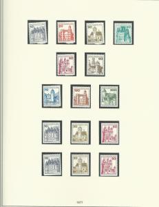 1961-1985 Berlin Red Hingless Stamp Album With Unused Never Hinged Stamps