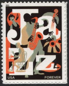 SC#4503 (44¢) Jazz Single (2011) SA