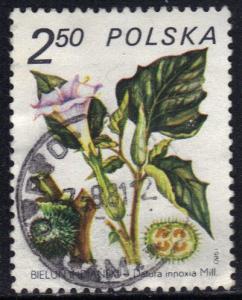 Poland    #2411   used   1980  medicinal plants   2.50z