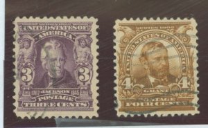 United States #302-303  Single