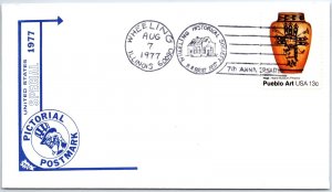 U.S. SPECIAL EVENT POSTMARK COVER WHEELING (ILLINOIS) HISTORICAL SOCIETY 1977