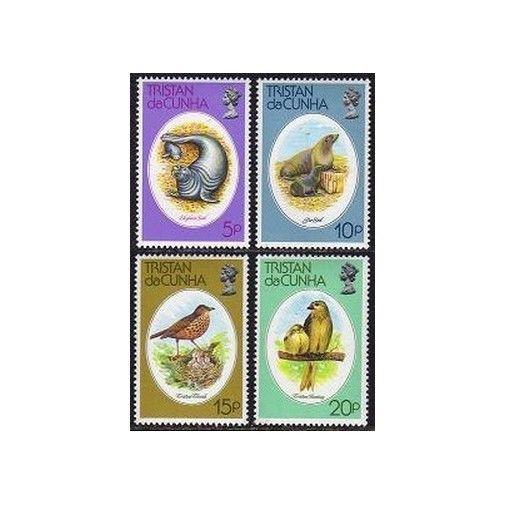 Tristan da Cunha 251-254,MNH. Marine animals 1979:Elephant,Fur Seals,Birds.