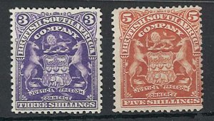 Rhodesia 1898 Small Arms 3s 5s fresh m/mint sg86-7 c£108 ‡