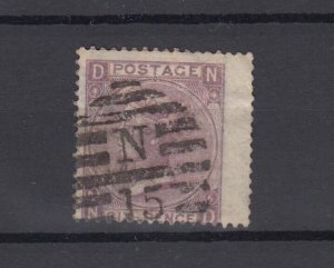 GB QV 1865 6d Wing Lilac Hyphen Emblems SG97 BP9720