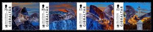 Gibraltar 2017 WWF - Bats Complete Mint MNH Set Strip SC 1649a-d