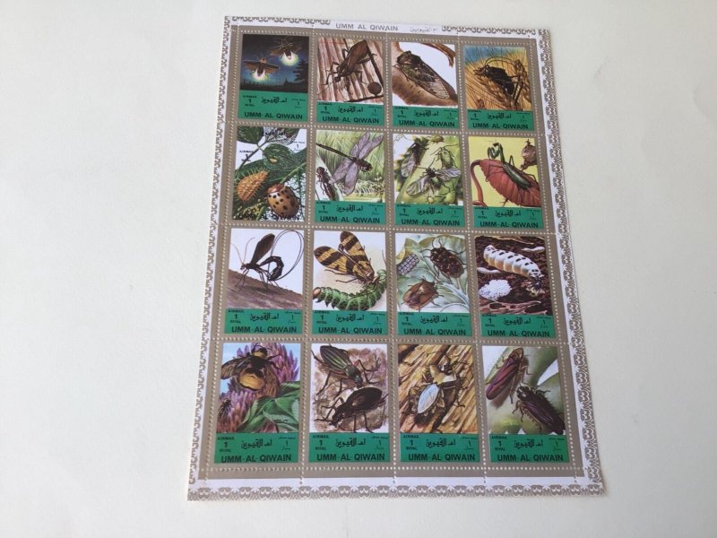 Umm Al Qiwain  insects  mint never hinged stamps sheet Ref 55158