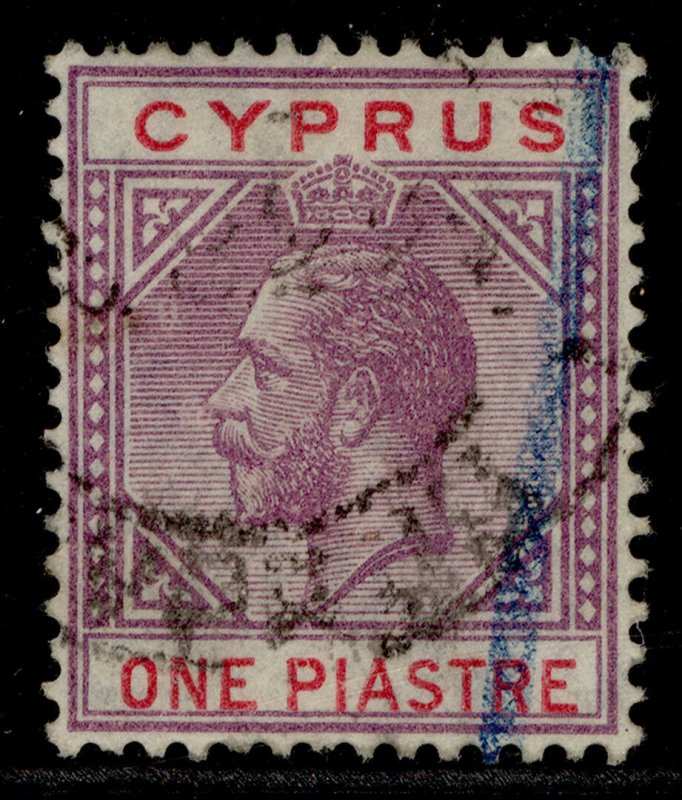 CYPRUS QV SG89, 1pi carmine & blue, USED. Cat £50.