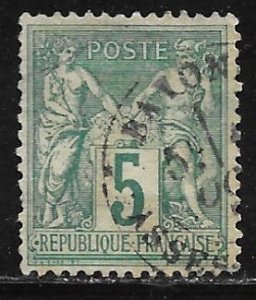 France 78: 5c Peace and Commerce, type II, used, F